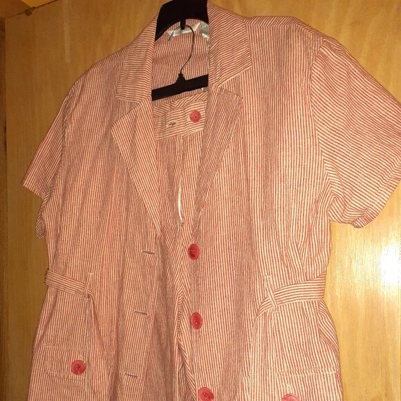 Pinstripe summer shorts suit. - Picture 1 of 11